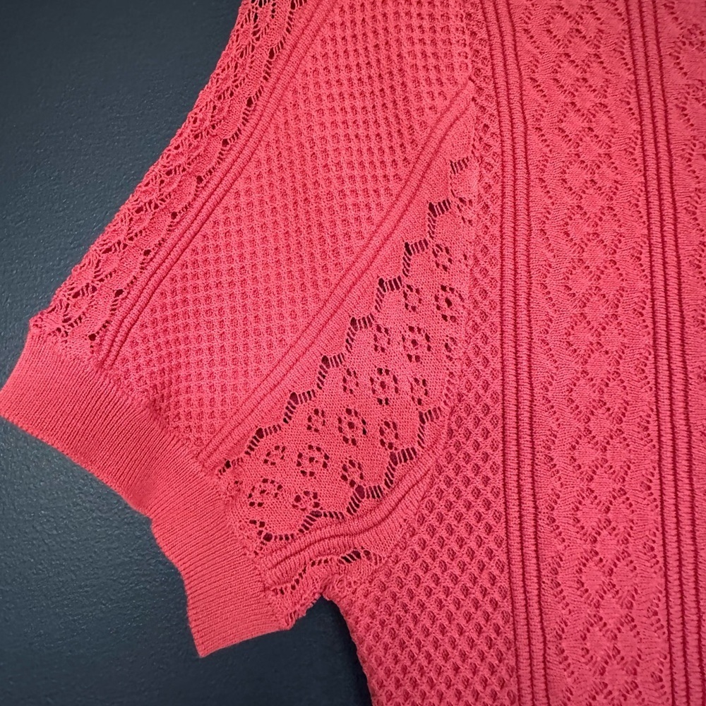 NWT | The Kooples | Red Knit Midi Dress with Cut Out Open Back - Picture 7 of 11